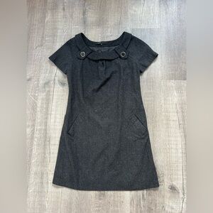 Marc Jacobs Grey Wool Mini Dress Work Business Casual Preppy